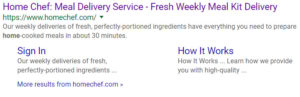 a SERP showing an organic listing