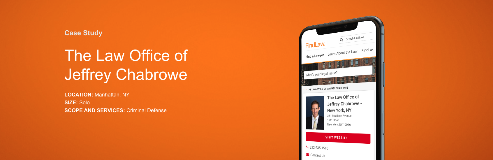 The Law Office of Jeffrey Chabrowe banner