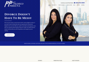 Pacheco & Perez PA website thumbnail