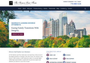 The Siemon Law Firm website thumbnail