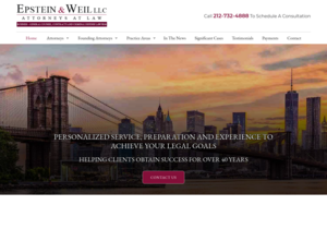 Epstein & Weil LLC website thumbnail