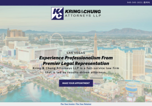 Kring & Chung Attorneys LLP website thumbnail
